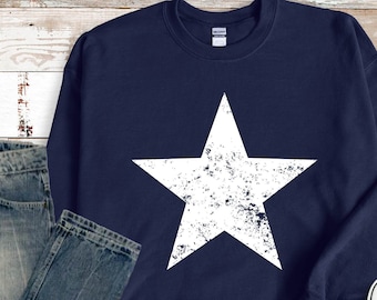 star sleeve sweatshirt