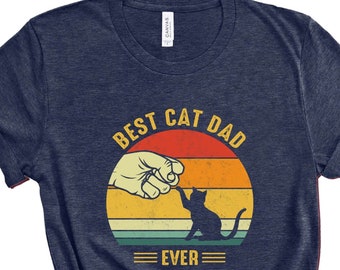 Best Cat Dad Ever Shirt, Funny Cat Dad T-shirt, Dad Cat T Shirt, Cat Shirt For Fathers, Cat Lover Dad Tee Shirt