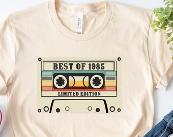 38th Birthday Shirt, 1985 Birthday Shirt, Best Of 1985 Vintage Birthday Cassette T-Shirt, 38th-39th Birthday Limited Edition Sweatshirt