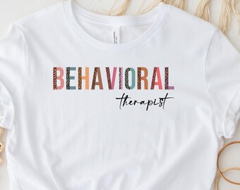 Behavioral Therapist Shirt, Leopard Behavioral Therapist Tee Shirt, nurse week shirt,nurse week