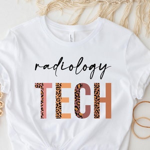 Radiology Tech Shirt, Radiology Tech Shirt, Leopard Radiology Tech T-shirt, Cheetah Print RadiologyTech Tee, Radiology Technician Tshirt