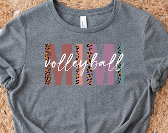 Volleyball Mimi Shirt, Leopard Volleyball Tshirt For Mimi, Volleyball Gift Mimi, Volleyball Mimi Tee Shirt