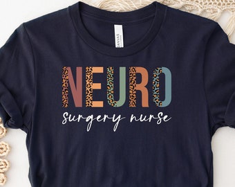 Leopard Neuro Surgery Nurse Shirt, nurse week shirt,nurse week