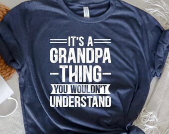 Funny Grandpa Shirt, Father's Day Tshirt, Retro Papa Shirt, Gift for Grandpa, Cool Papa Shirt, New Grandad Shirt, Husband Shirts