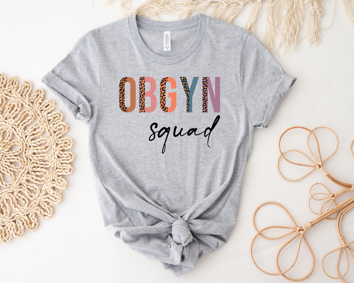 OBGYN Squad Shirt Leopard Obstetrician Gynecologist T-shirt - Etsy