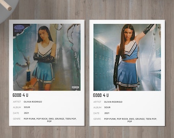 Olivia Rodrigo 'Good 4 u' Minimalist Poster (Digital Download)