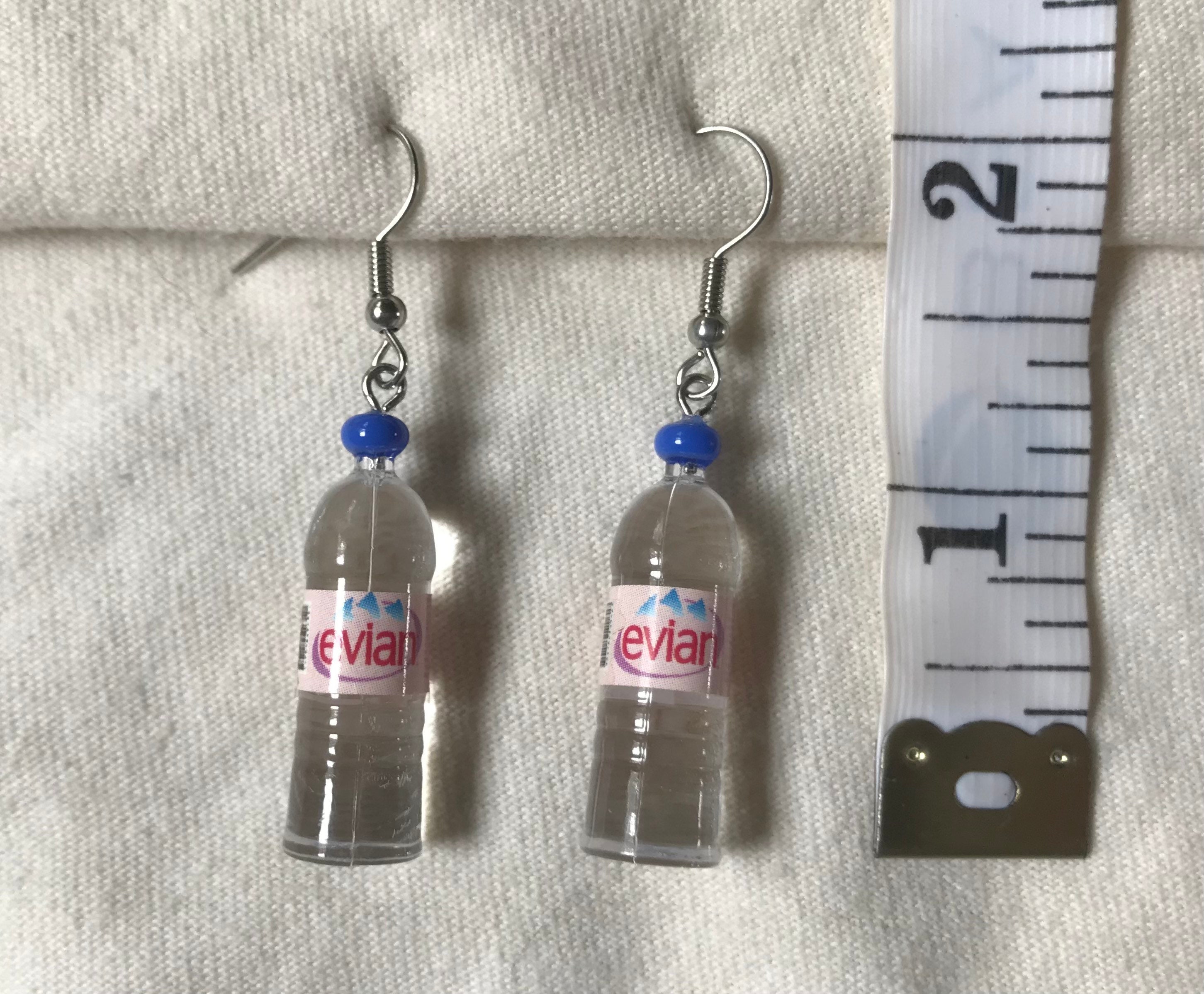 Water Bottle Earrings hypoallergenic clip Ons Available Etsy UK