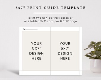 5x7 Portrait CARD Printing CANVA Template (Instant Download) - Etsy