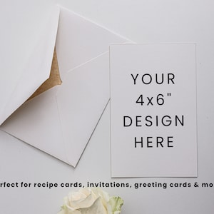 4x6 Portrait Invitation Card Printing Template, 4x6 Greeting Card Printing Guide, 4x6 Gift Card Template, Digital 8.5x11 Template image 3