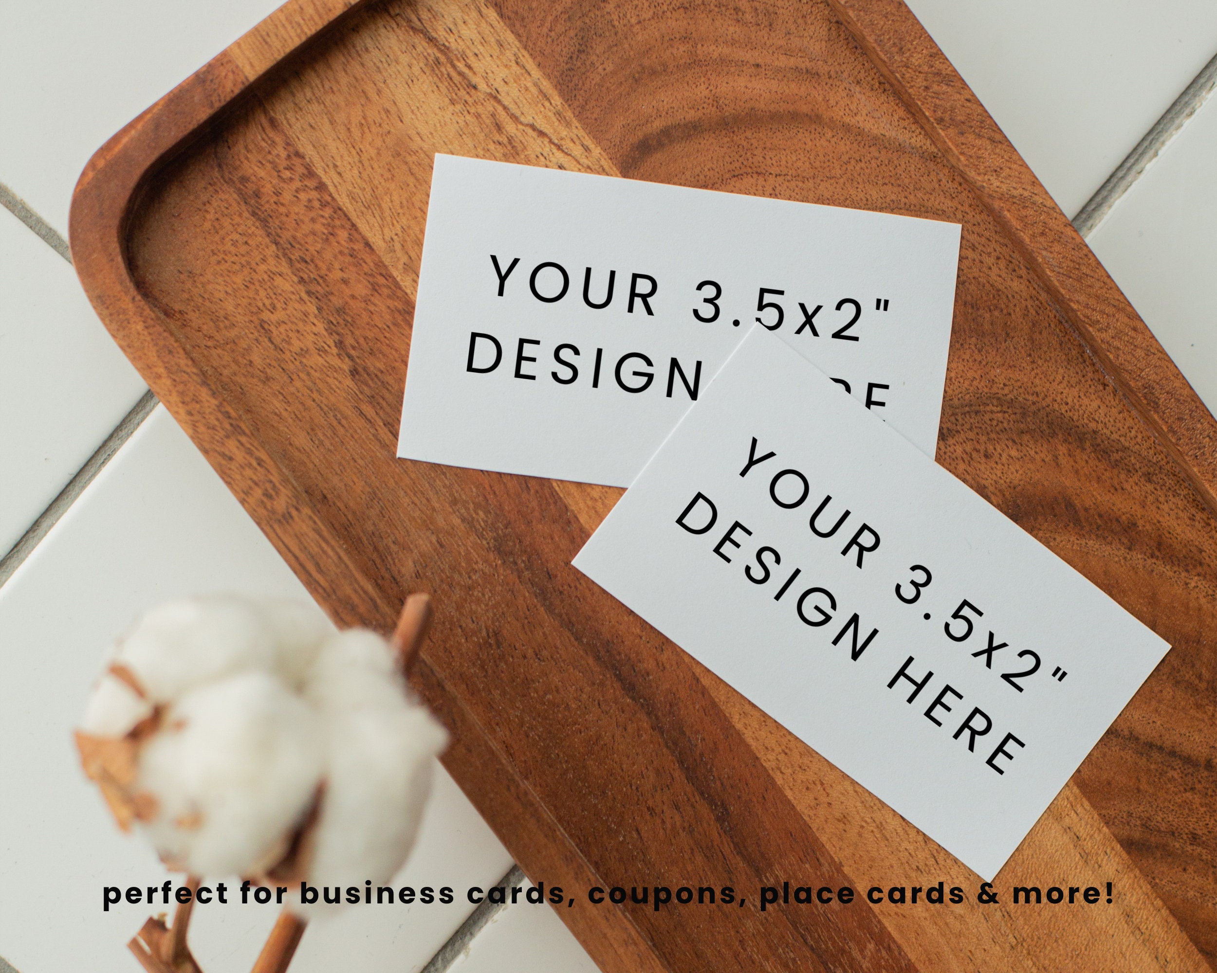 No-Cut Business Cards | 3.5 x 2 Cards | 8.5 x 11 Sheet