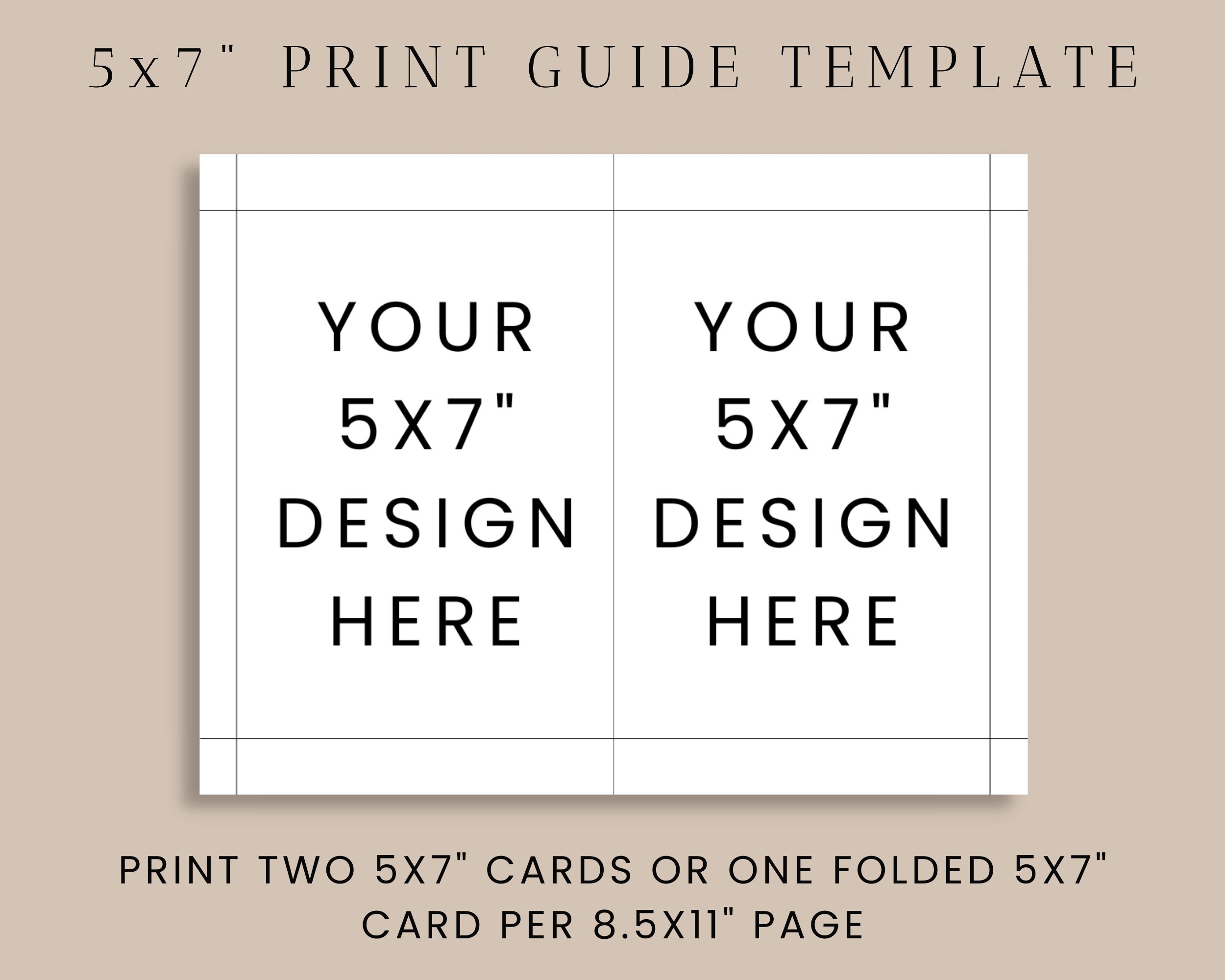 5 X 7 Blank Card - Etsy