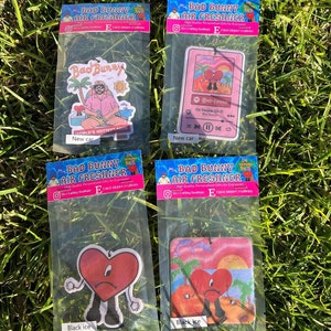 Bad bunny car air freshener, bad bunny air freshener, un verano sin ti air freshener, bad bunny aromatizante de carro