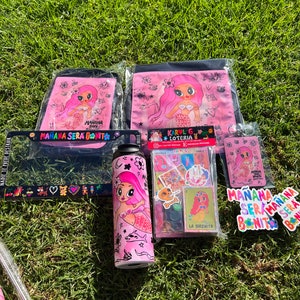 Karol g mañana será más bonito gift set, Karol g bag, Karol g keychain, Karol g pink 20oz tumbler, Karol g bichota set, Karol g Loteria,