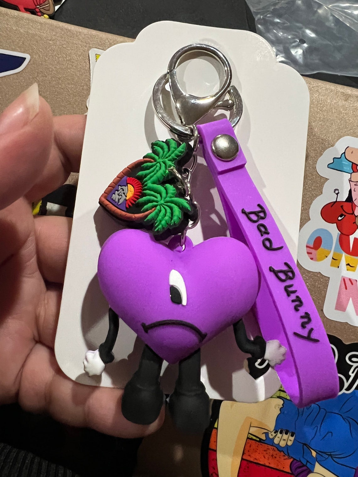 Bad Bunny Keychains Bad Bunny Frikitona Keychain Bad Bunny Etsy