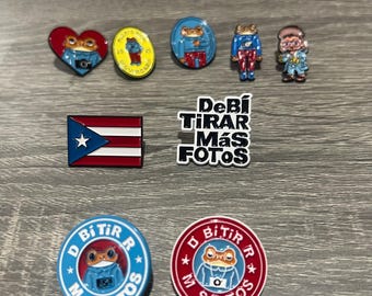Bad bunny heart enamel pin,Benito concho pins, bad bunny dtmf pins, bad bunny concho pins, bad bunny Puerto Rico pin, bad bunny new album