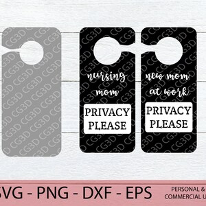 Enfermería Puerta Colgante SVG - Pumping Door Hanger SVG - Nueva mamá SVG - Lactancia Materna Svg - Baby shower Svg - Enfermería Mamá Svg - Mamá en el trabajo