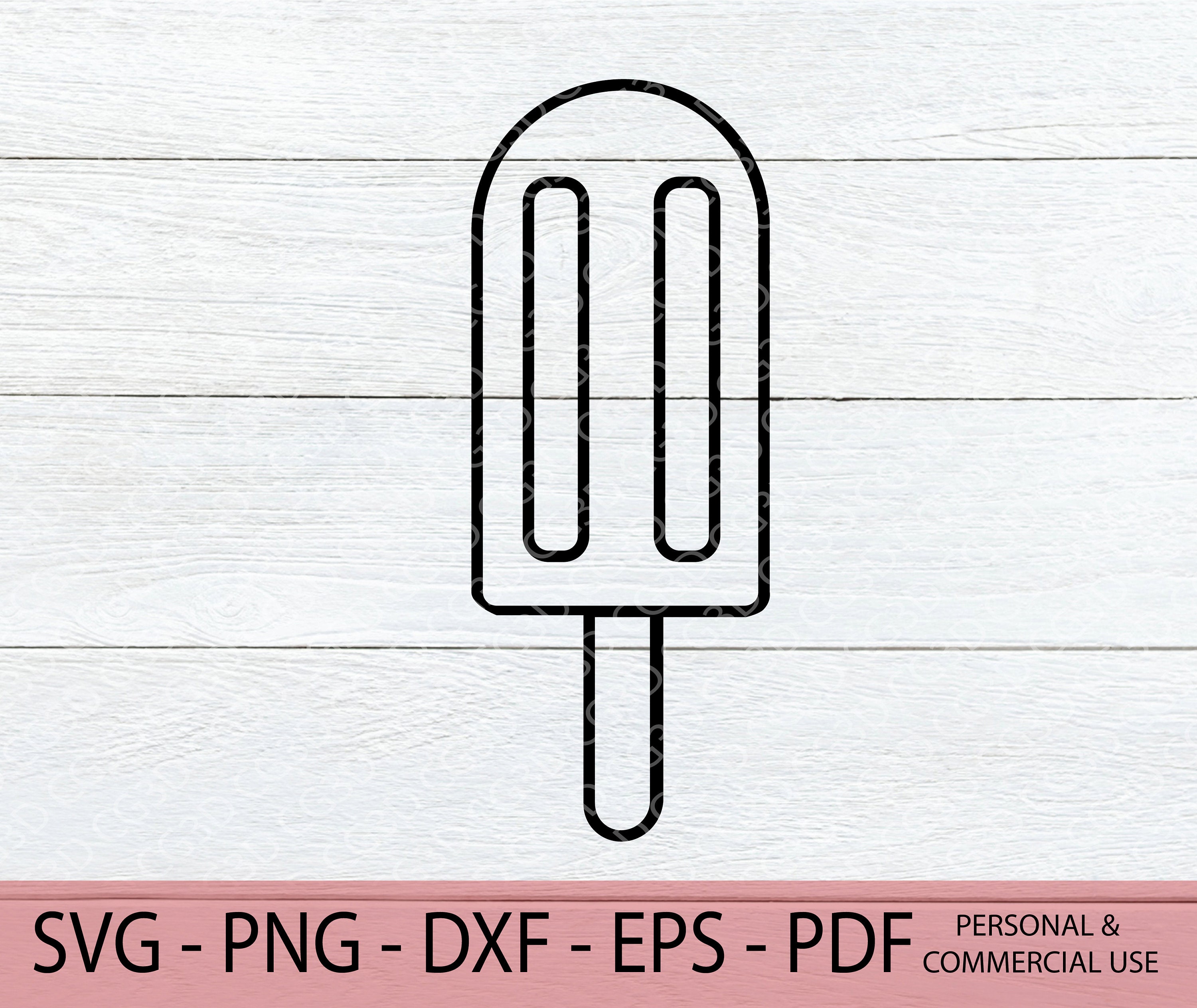 Popsicle Outline SVG Ice Pop SVG Ice Cream SVG Summer Etsy