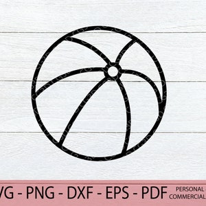 Beach Ball SVG - Beach Ball Outline SVG - Pool Toy SVG - Pool Party Clipart - Summer Birthday Party Svg - Summer Vacation Printable