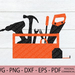Toolbox SVG - Tool Set PNG - Tool Clipart Bundle - Tool Chest svg cut file - Hand Tool - Layered Construction Tool - Mechanics tools clipart