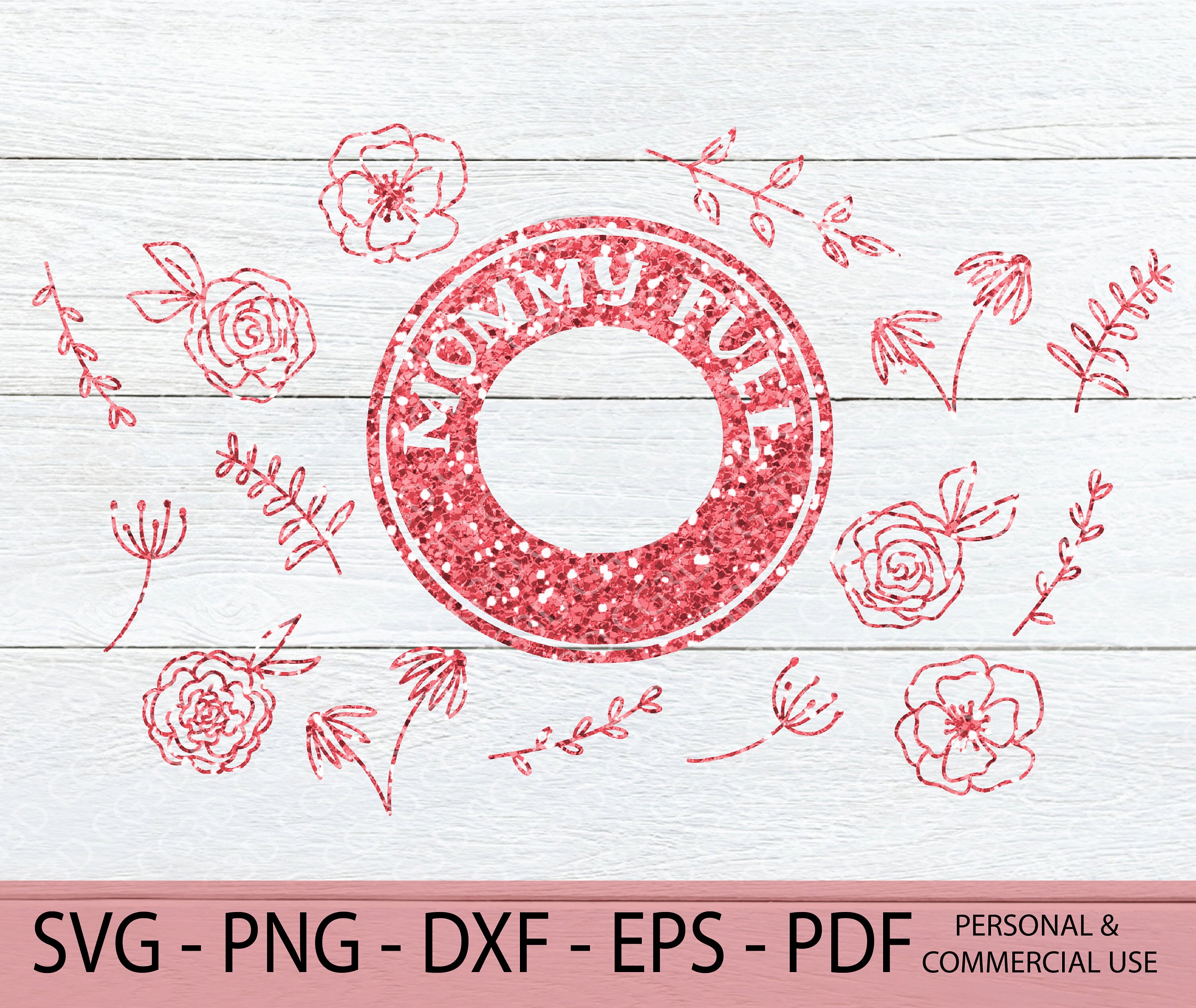 Download Mommy Fuel Starbucks Cup Wrap Svg Floral Mom Coffee Cup Wrap Etsy