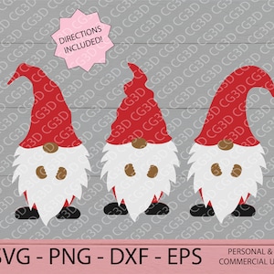 Gnome Template SVG für Anfänger - Build Your Own Gnome SVG - Gnome SVG - Gnome Sign - Gnome Sublimation - Gnome Tumbler - Cricut Cut File