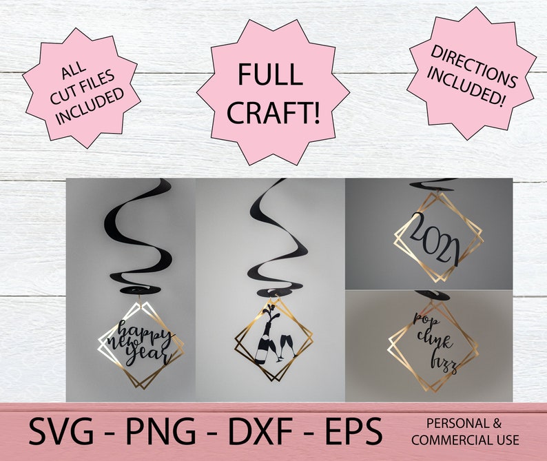 DIY Streamer Kit SVG Swirl Decoration SVG Spiral Party Etsy