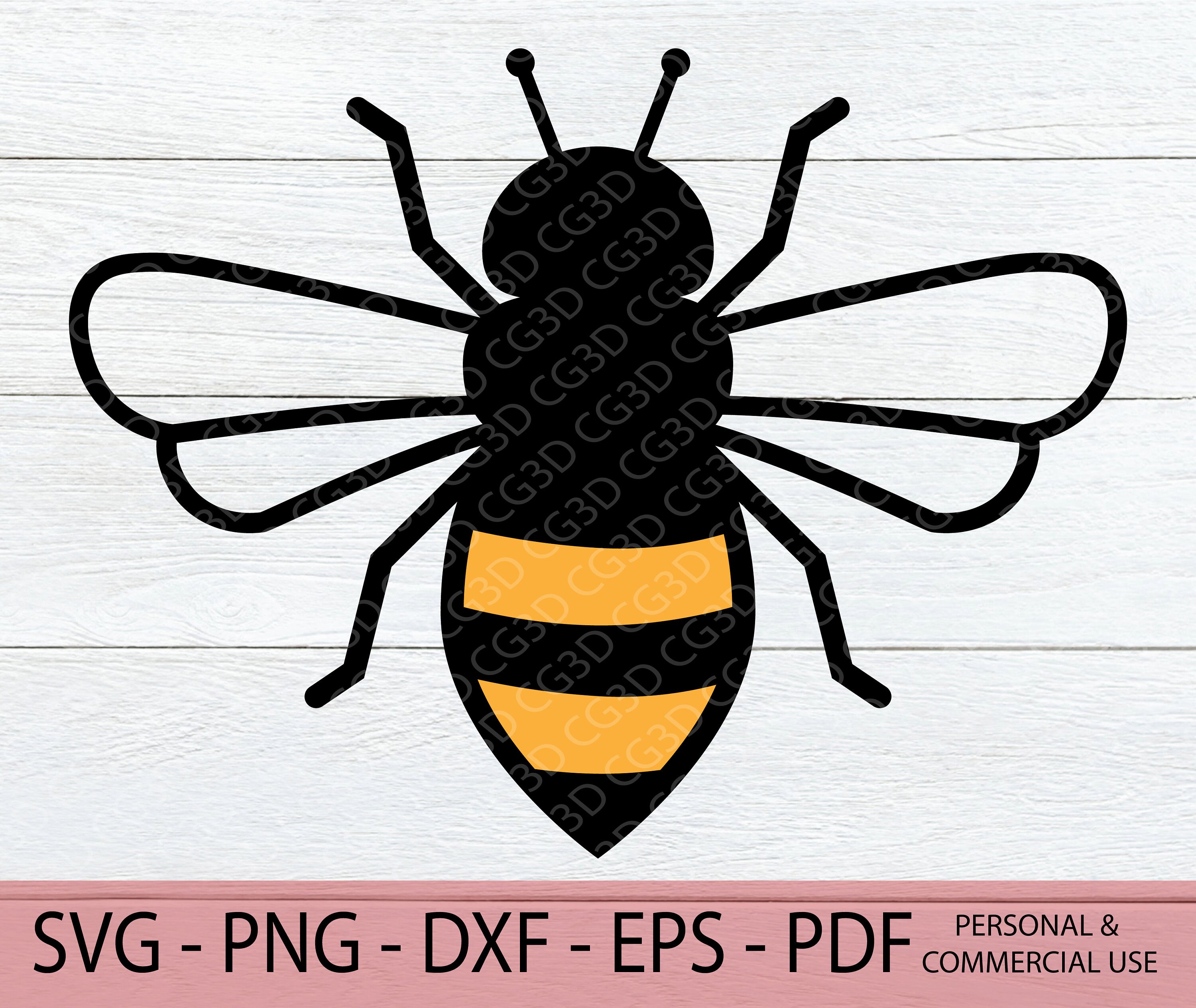 Biene SVG Biene dxf Honey Bee SVG Layered Bee Cut Datei Etsy