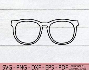 Sunglasses Outline SVG - Sunglasses Svg - Eye glasses PNG - Shades SVG - Beach Clipart - Beach outline Cut File - Glasses Outline