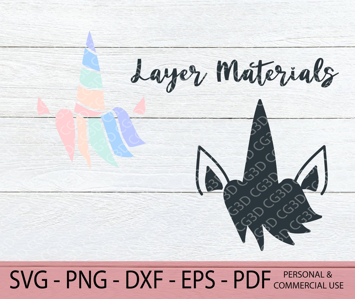 Unicorn Hair SVG Layered Unicorn SVG Unicorn Svg Unicorn | Etsy
