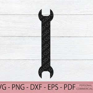 Wrench SVG - Wrench PNG - Wrench  Silhouette - Wrench cut file - Tool svg - Hand Tool svg - Wrench printable - Father’s Day cricut cut file