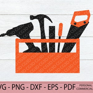 Toolbox SVG - Tool Set PNG - Tool Clipart Bundle - Tool Chest svg cut file - Hand Tool - Layered Construction Tool - Mechanics tools clipart