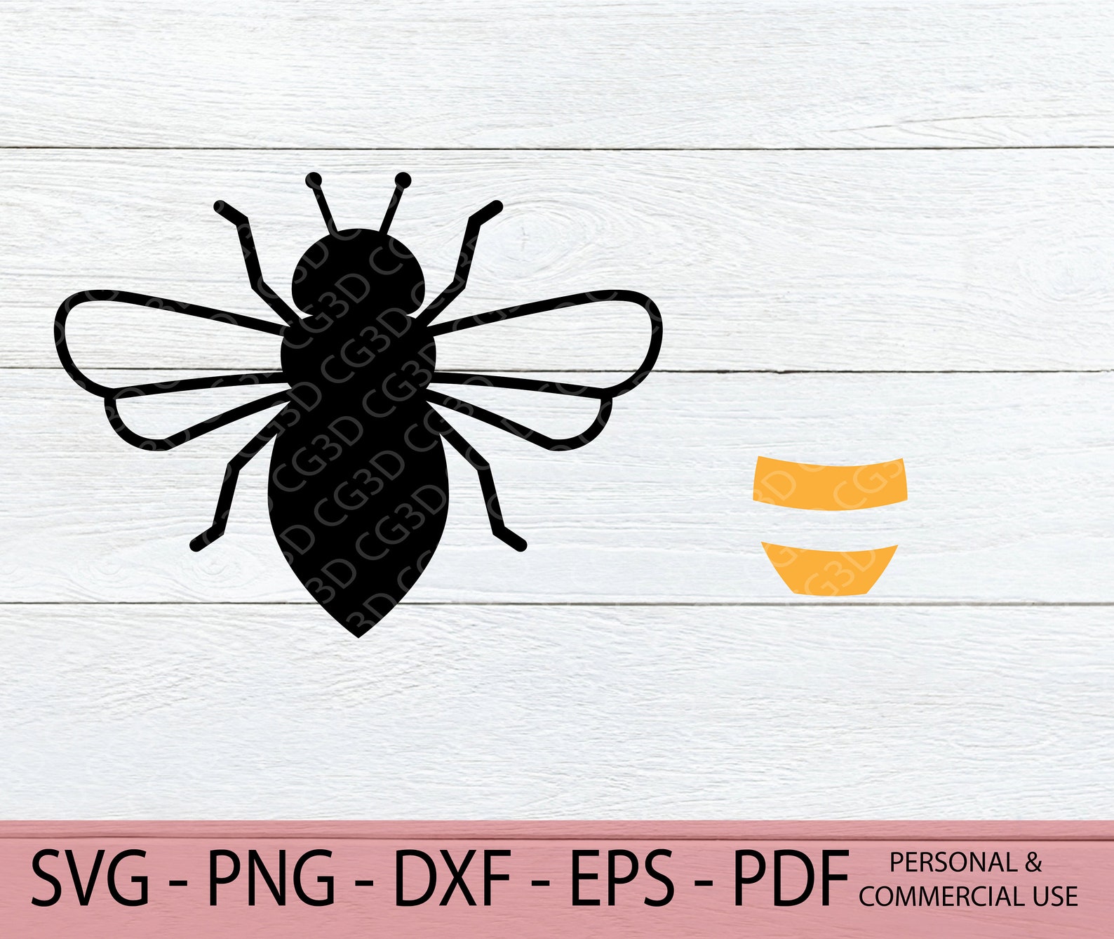 Biene SVG Biene dxf Honey Bee SVG Layered Bee Cut Datei Etsy Schweiz