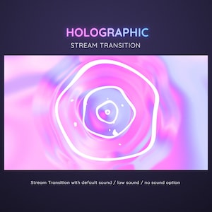 Trippy Liquid Splash Holographic Transition | Colorful Stream Transition | Animated Stream Transition  | Cute Pastel Colors Stream Stinger