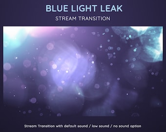 Purple Blue Light Leaks Stream Transition | Beautiful Bokeh Animation | Pastel Stream Transition for Stream | OBS Transition Stinger