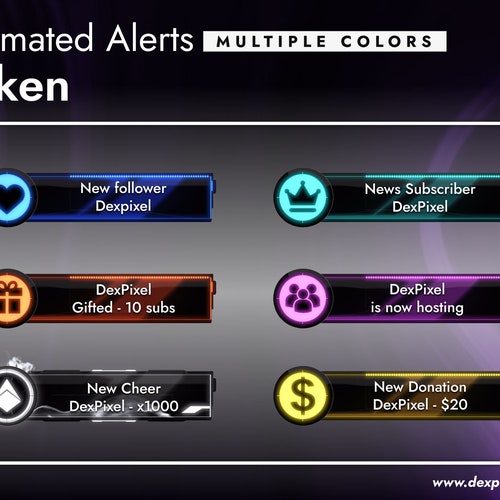 Token Animated Twitch Stream Alerts. Pack of 150 Alerts 10 - Etsy Token Animated Twitch Stream Alerts. Pack of 150 Alerts 10 - Etsy