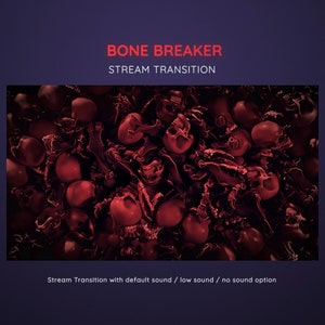 Halloween Stream Transition: Bloody Skulls, Falling Skeleton Bones - OBS Stinger