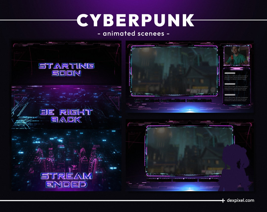 Cyberpunk Animation designs, themes, templates and downloadable