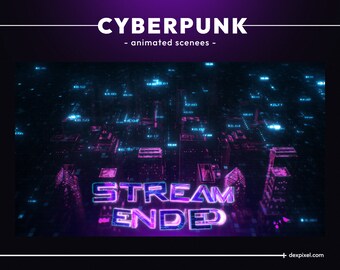 Cyberpunk Glitch Neon Mirror Cube Animated Wallpaper - Embed