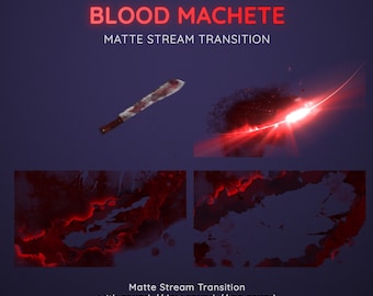 Blood Machete Horror Stream Transition | Halloween Twitch Stinger