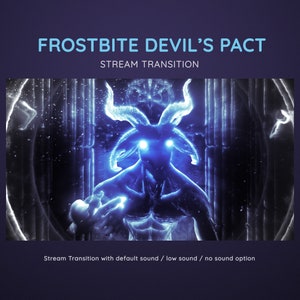 Devil&#39;s Pact Frostbite Blue Ice Stream Switch Transition | Halloween Scary Horror Transition OBS | Devil Pentagram Stream Twitch Stinger