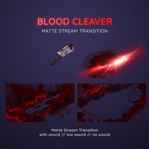 Blood Cleaver Horror  Matte Stream Transition | Halloween Spooky Transition | Scary Horror Bloody Transition OBS | Stinger Twitch