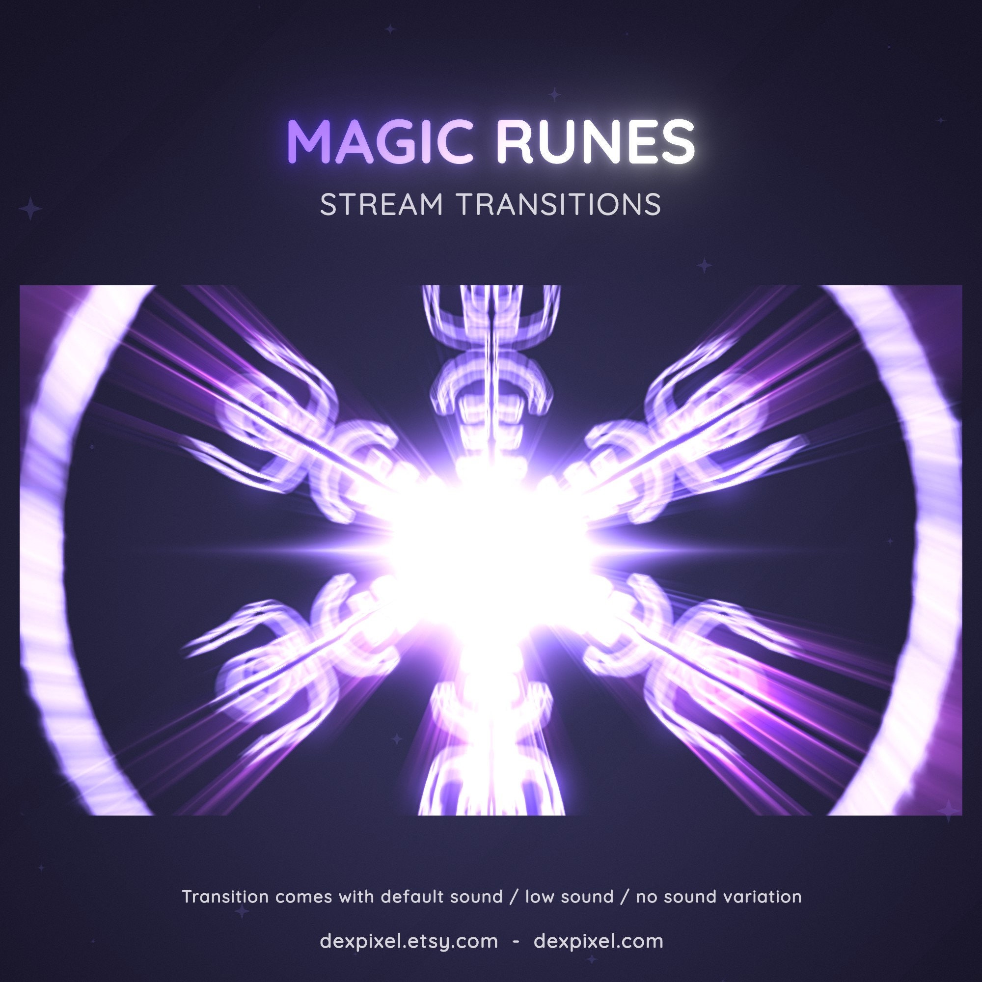 Magic Runes Blue Gif Purple Magic Rune Viking Seal Stream Transition | Magic Seal Stream ...