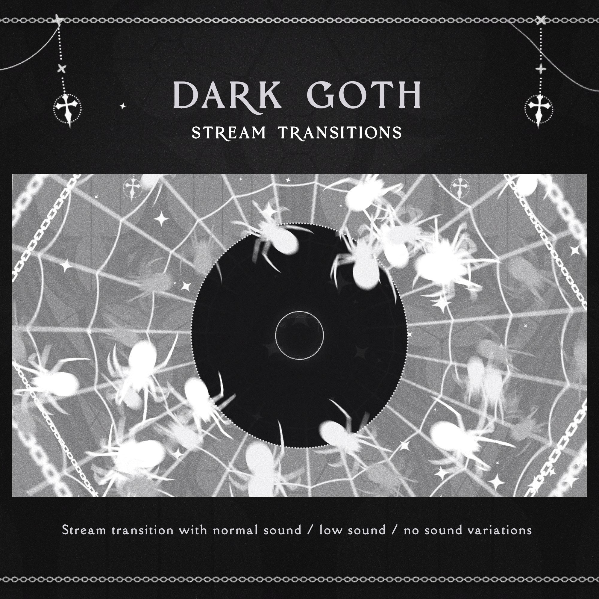 Dark Gothic Spider Stream Transition | Halloween Horror OBS - Etsy