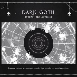 Dark Gothic White Spiders Transition | Halloween Goth Transition | Spiders Horror Transition OBS | Spooky Stinger Twitch