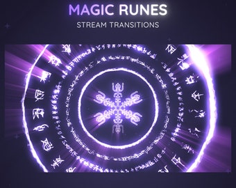Purple Magic Rune Viking Seal Stream Transition | Magic Seal Stream Transition | Animated Stream Transition  | Pastel Colors Stream Stinger