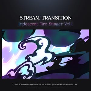 Holographic Purple Pink and Blue Cartoon TransitionVol.1 | Colorful Stream Transition for Stream | OBS Streamlabs Transition Stinger