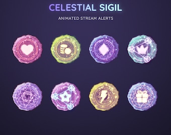 Celestial Sigil Animated Stream Alerts | Twitch, YouTube