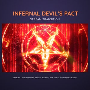 Devil&#39;s Pact Infernal Orange Red Stream Switch Transition | Halloween Scary Horror Transition OBS | Devil Pentagram Stream Twitch Stinger