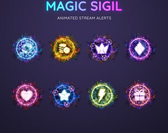 Magic Sigil Animated Stream Alerts | Twitch, YouTube, Facebook
