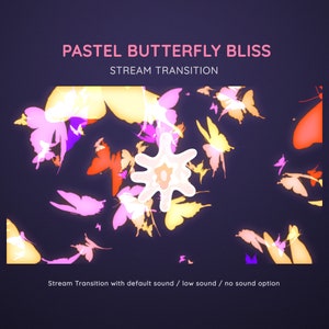 Butterfly Bliss Autumn Pastel Beautiful Transition | Butterflies Stream Transition | Animated Stream Transition  | Vtuber Stream Stinger